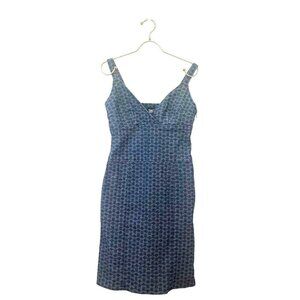 Worth Denim Blue Print Sundress Size 4 Ladies USA Made